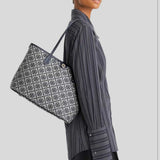 TORY BURCH T Monogram Small Zip Tote Tory Navy 184933