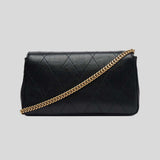 TORY BURCH Charlie Quilted Chain Crossbody Bag Black 186041
