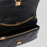 TORY BURCH Charlie Quilted Chain Crossbody Bag Black 186041