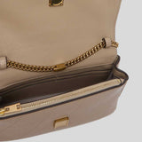 TORY BURCH Charlie Quilted Chain Crossbody Bag Soft Cement 186041