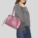 TORY BURCH Small Ella NATUURA™ Drawstring Tote Plum Haze 178768