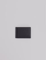 Black leather Coach wallet with a minimalistic design