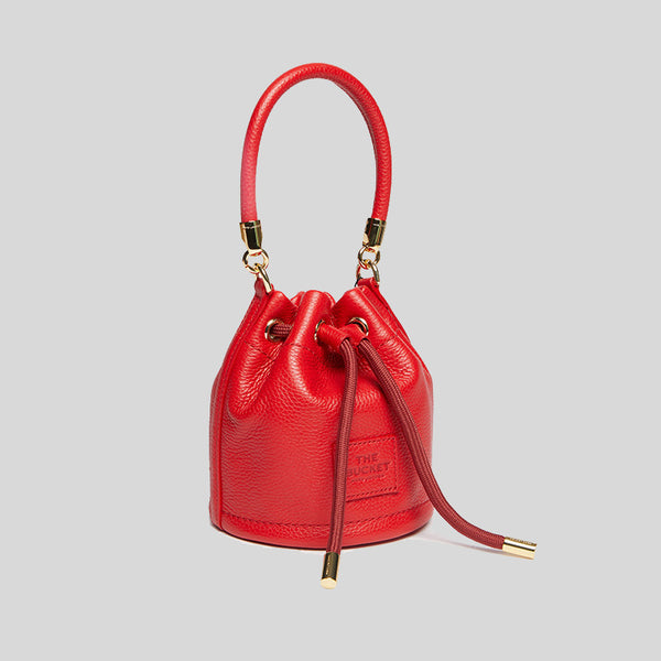 Marc Jacobs The Leather Micro Bucket Bag True Red H657L01RE22