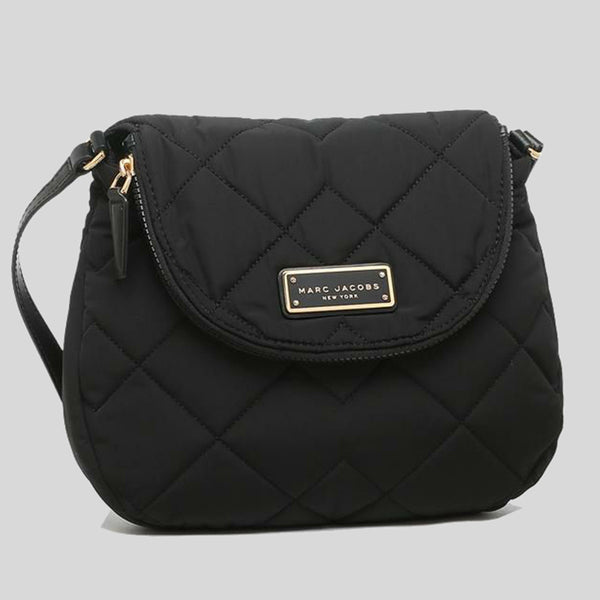 MARC JACOBS Quilted Nylon Crossbody Black M0011324