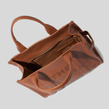 MARC JACOBS Leather The Tote Small Traveler Tote Bag Argan Oil H009L01SP21