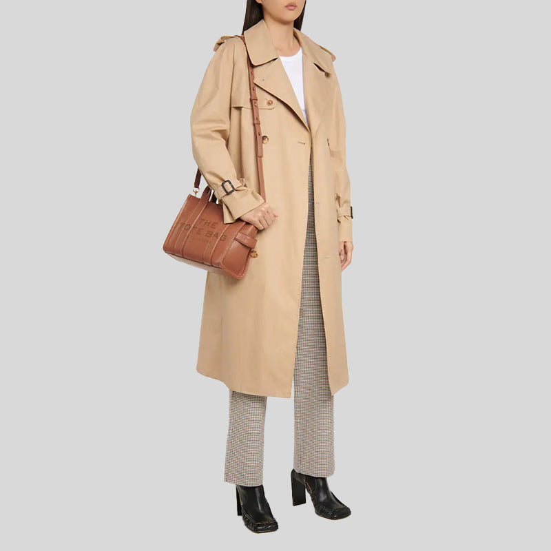 MARC JACOBS Leather The Tote Small Traveler Tote Bag Argan Oil H009L01SP21