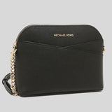 Michael Kors Jet Set Travel MD Dome Crossbody Bag Black 35F1GTVC6T