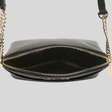 Michael Kors Jet Set Travel MD Dome Crossbody Bag Black 35F1GTVC6T