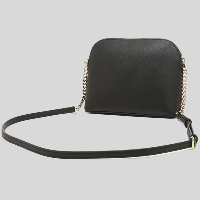 Michael Kors Jet Set Travel MD Dome Crossbody Bag Black 35F1GTVC6T