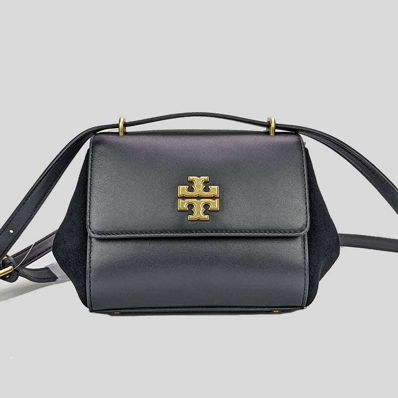 Tory Burch Juliette Leather Suede Small Crossbody Black 89685 lussocitta lusso città