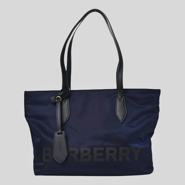 Burberry Small Nylon Tote Bag Navy Blue 80528581 lussocitta lusso citta